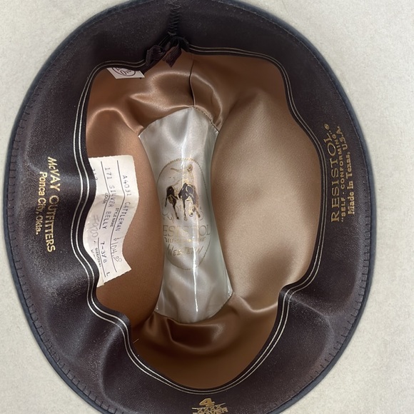 Vintage Resistol Beaver Felt Silver Belly Cowboy Hat - Picture 4 of 10